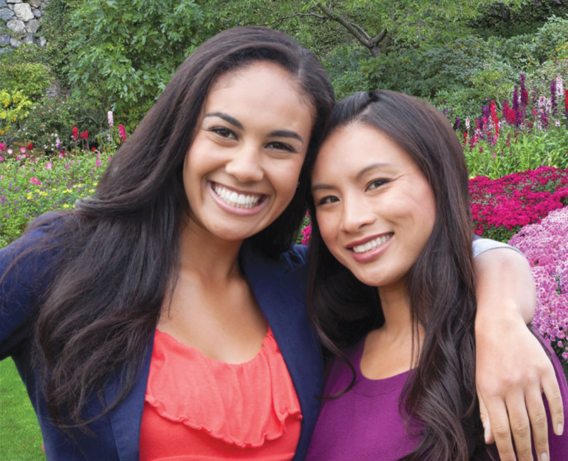 two smiling ladies